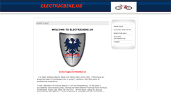 Desktop Screenshot of electricbike.us