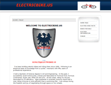Tablet Screenshot of electricbike.us